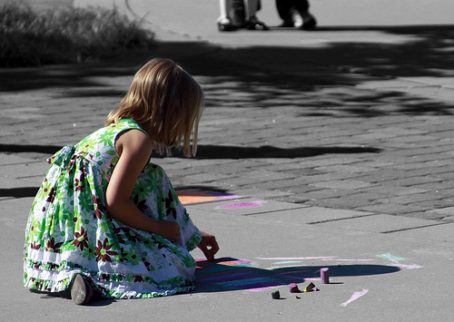 Child with Chalk
