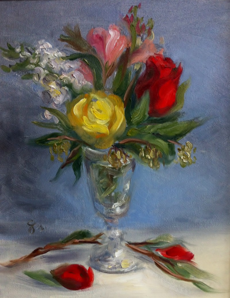 Drawing for Kids Roses in Vase Drawing For Kids